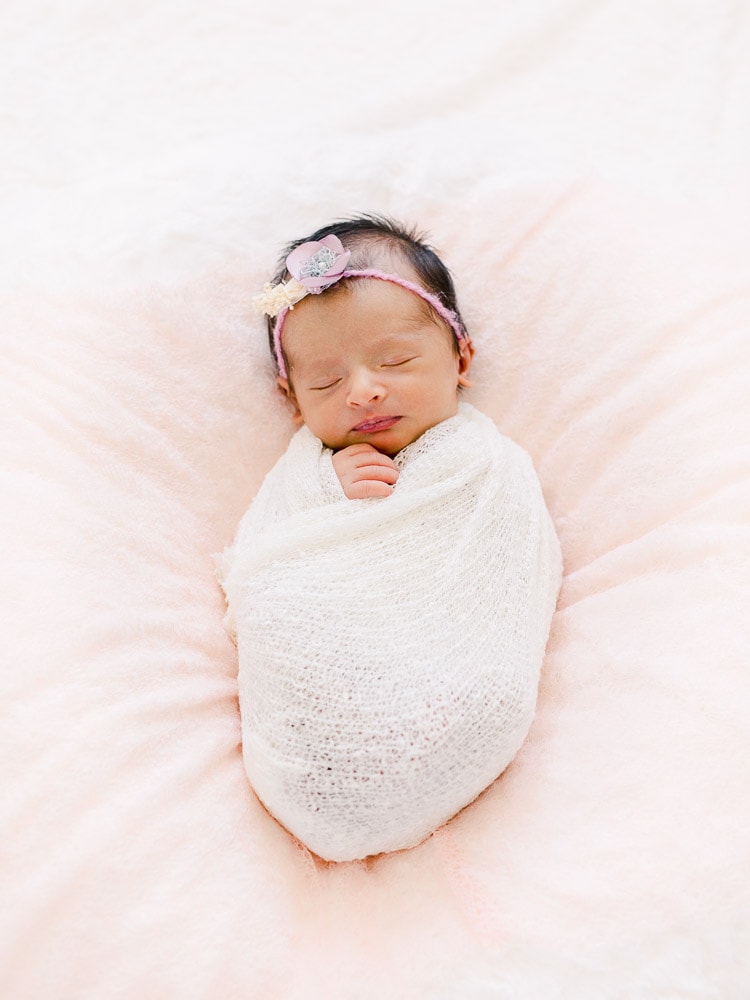 Newborn baby girl, In-home newborn photography photo inspiration by Juliana Kaderbek Photography, Cleveland Newborn Photographer