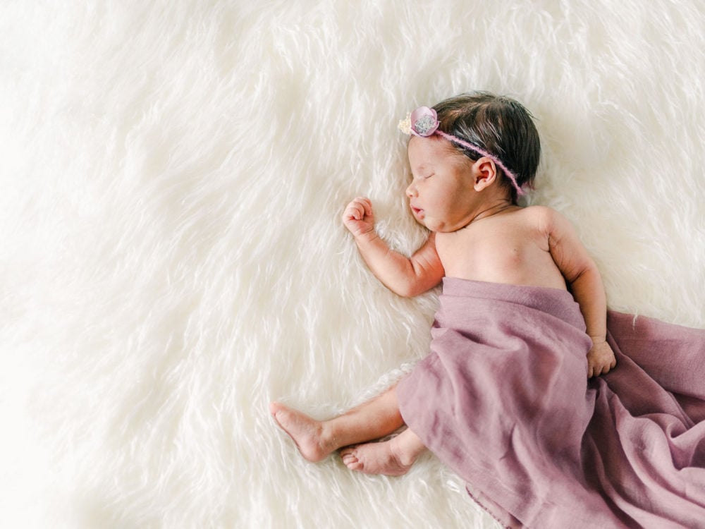 Newborn baby girl photo inspiration, Cleveland Newborn Photography, In-home newborn session by Juliana Kaderbek Photography