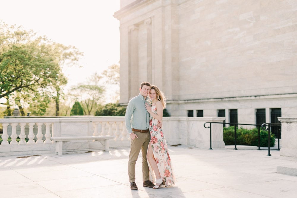 Cleveland museum of art engagement session photography