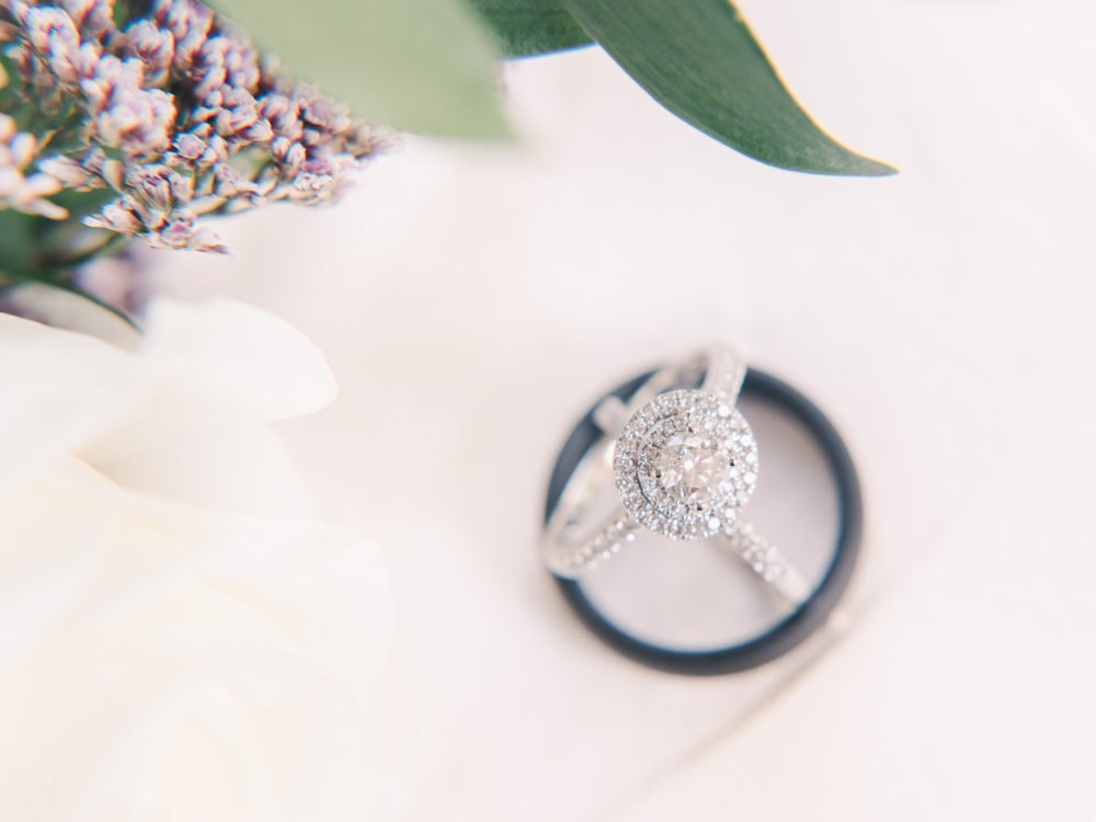 Gervasi Vineyard wedding, bride and groom rings
