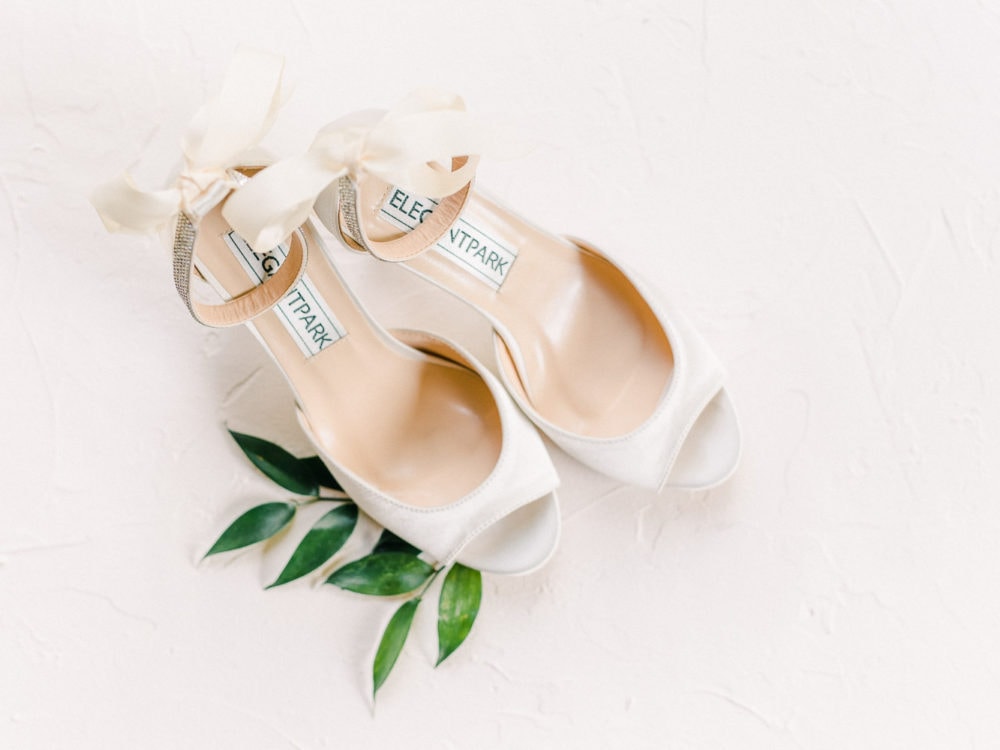 Gervasi Vineyard wedding, bridal shoes
