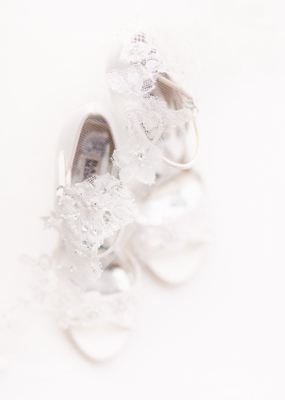 Bridal shoes photographed by Juliana Kaderbek Photography: Cleveland wedding photographer 