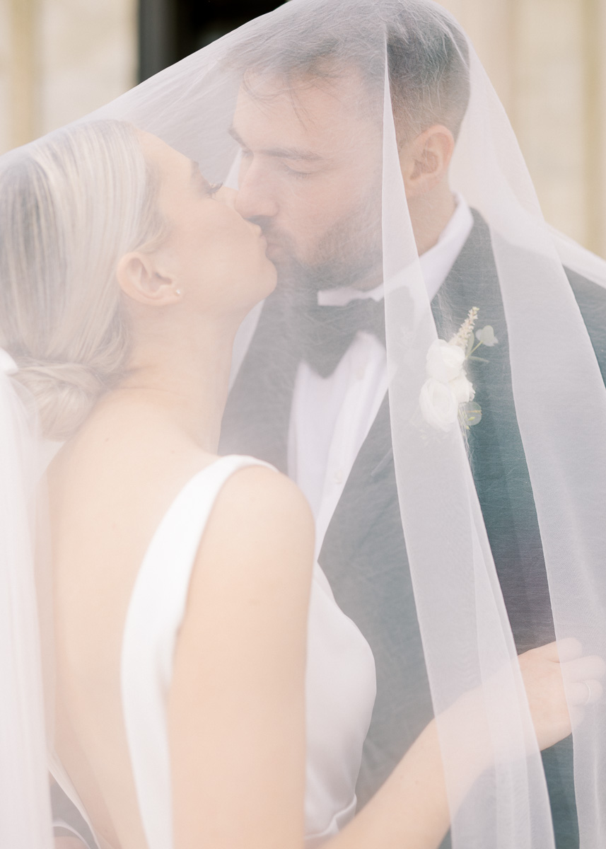 Bride and groom portraits at Cleveland Museum of Art by Juliana Kaderbek Photography, Cleveland wedding photographer 