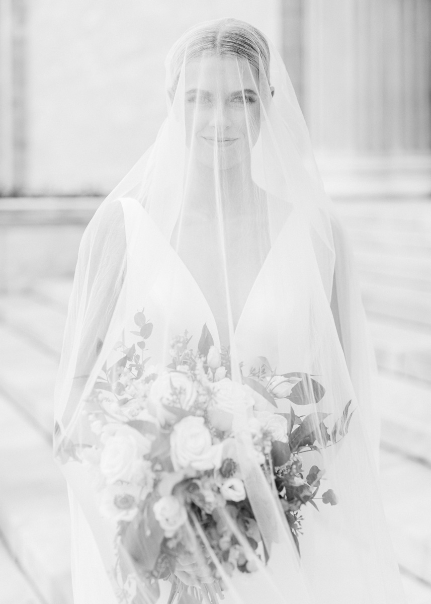 Bridal portraits at Cleveland Museum of Art by Juliana Kaderbek Photography, Cleveland wedding photographer 