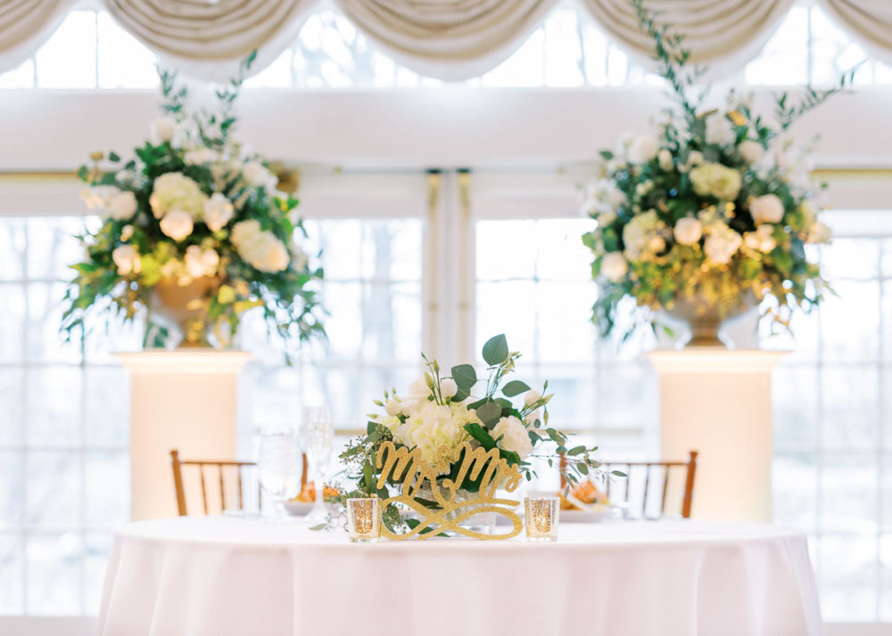 Glidden House wedding reception decor