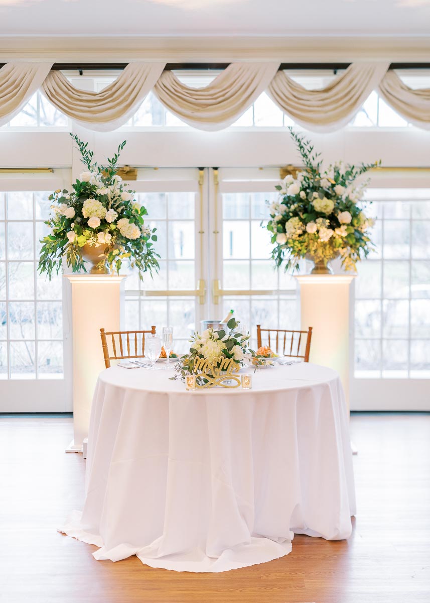 Glidden House wedding reception decor