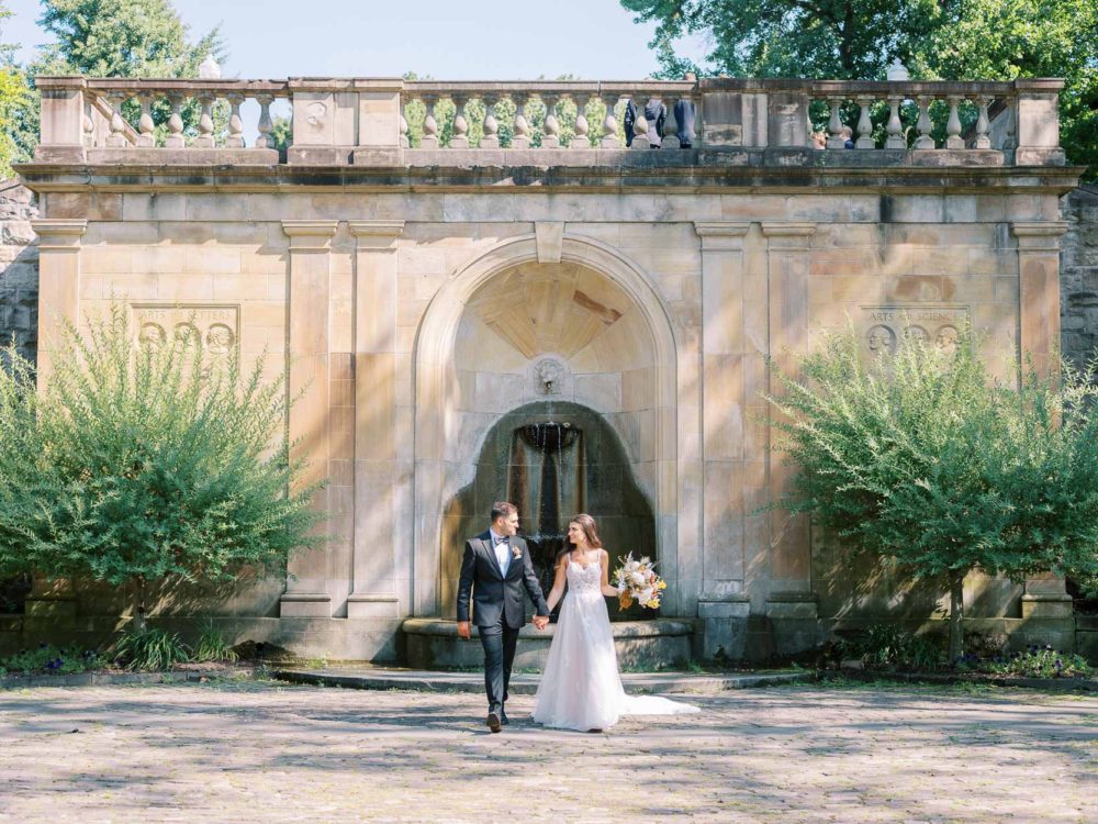 cleveland wedding photographed at Italian Cultural Gardens