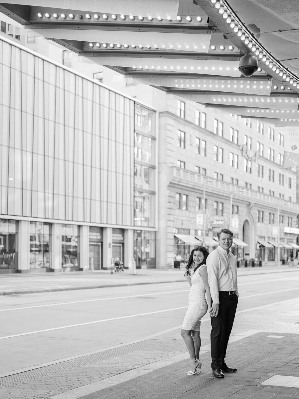 Downtown Cleveland engagement photos by Juliana Kaderbek Photography - Cleveland wedding photographer