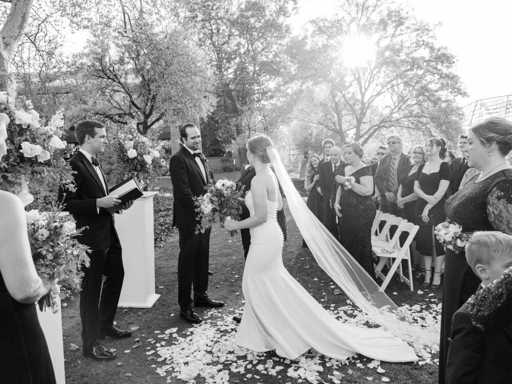 Glidden House wedding outdoor ceremony