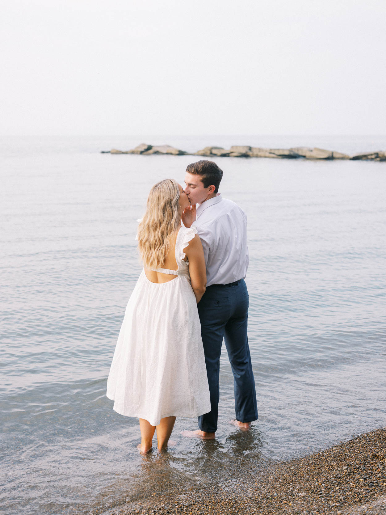 beach engagement in Cleveland Ohio