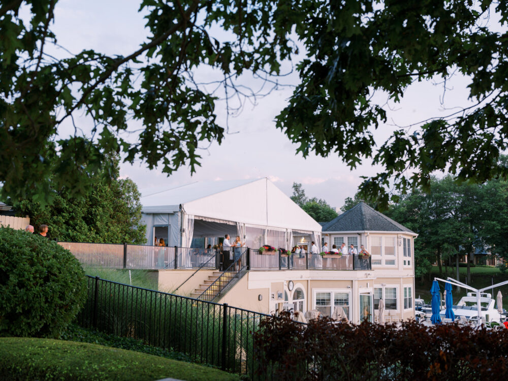 Tented reception at Shoreby Club for a summer wedding