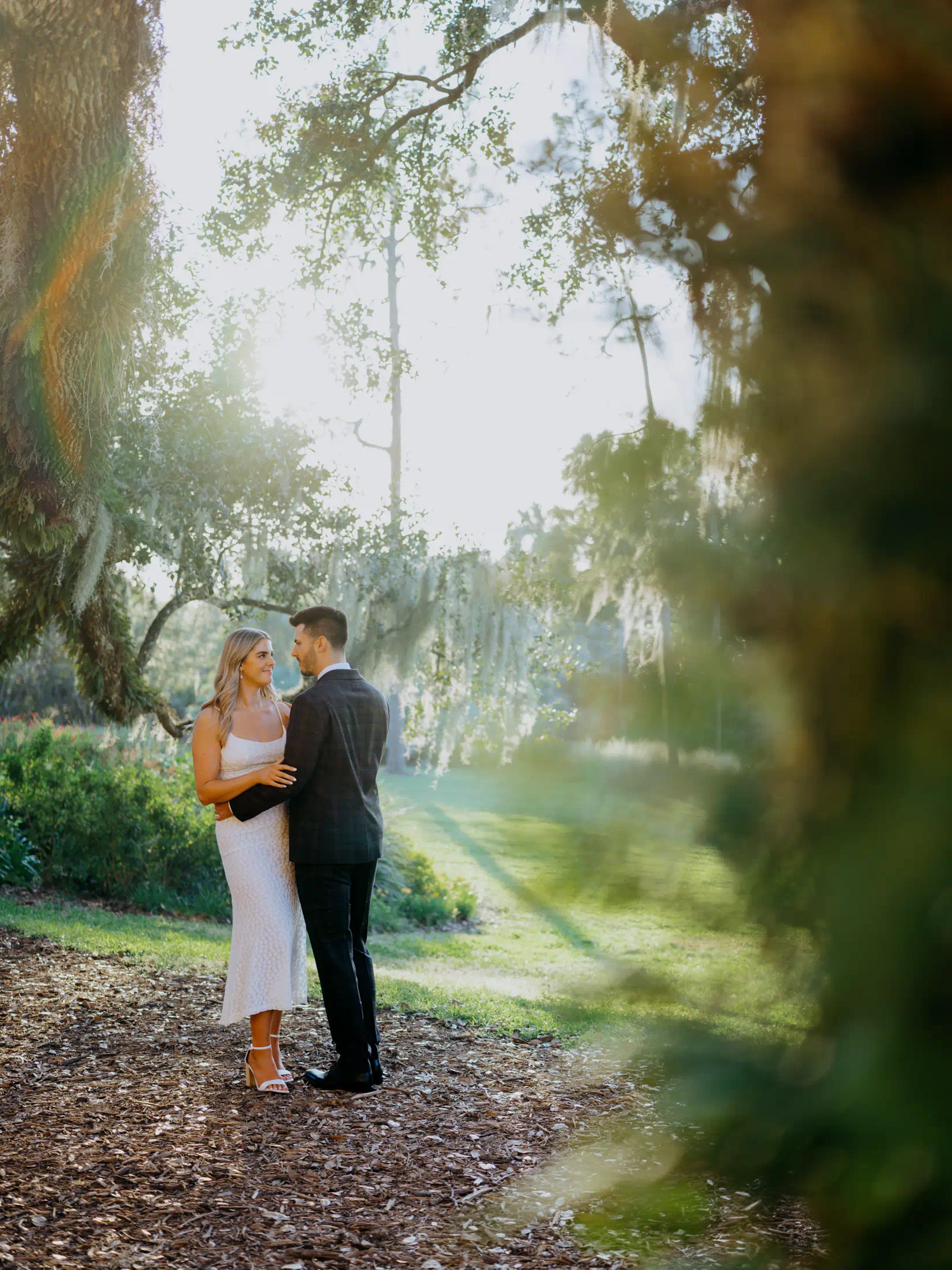 Bok Tower Gardens engagement photos in central Florida.