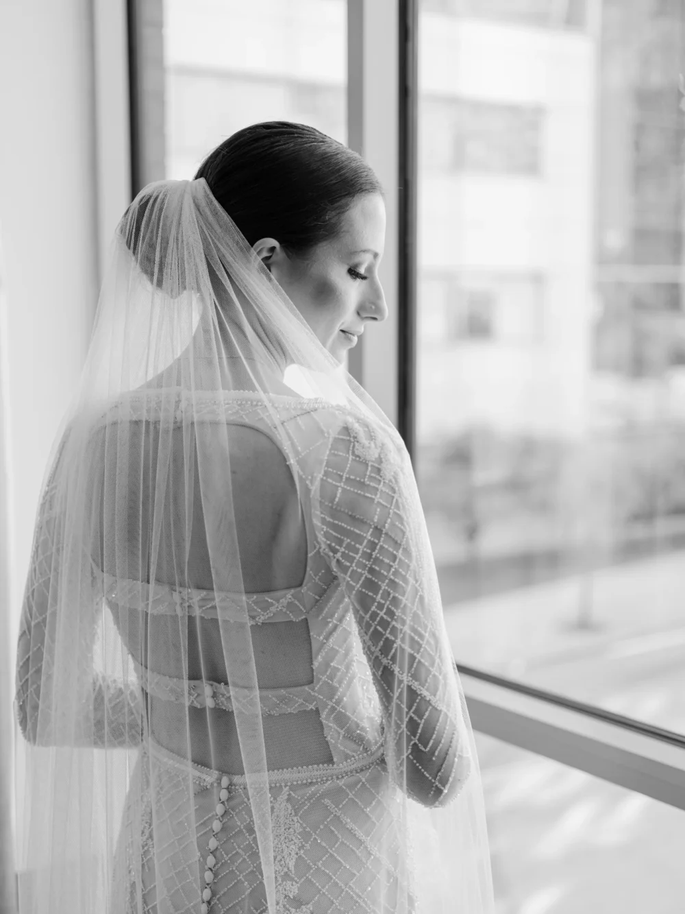 Bride wearing J. Andreatta gown