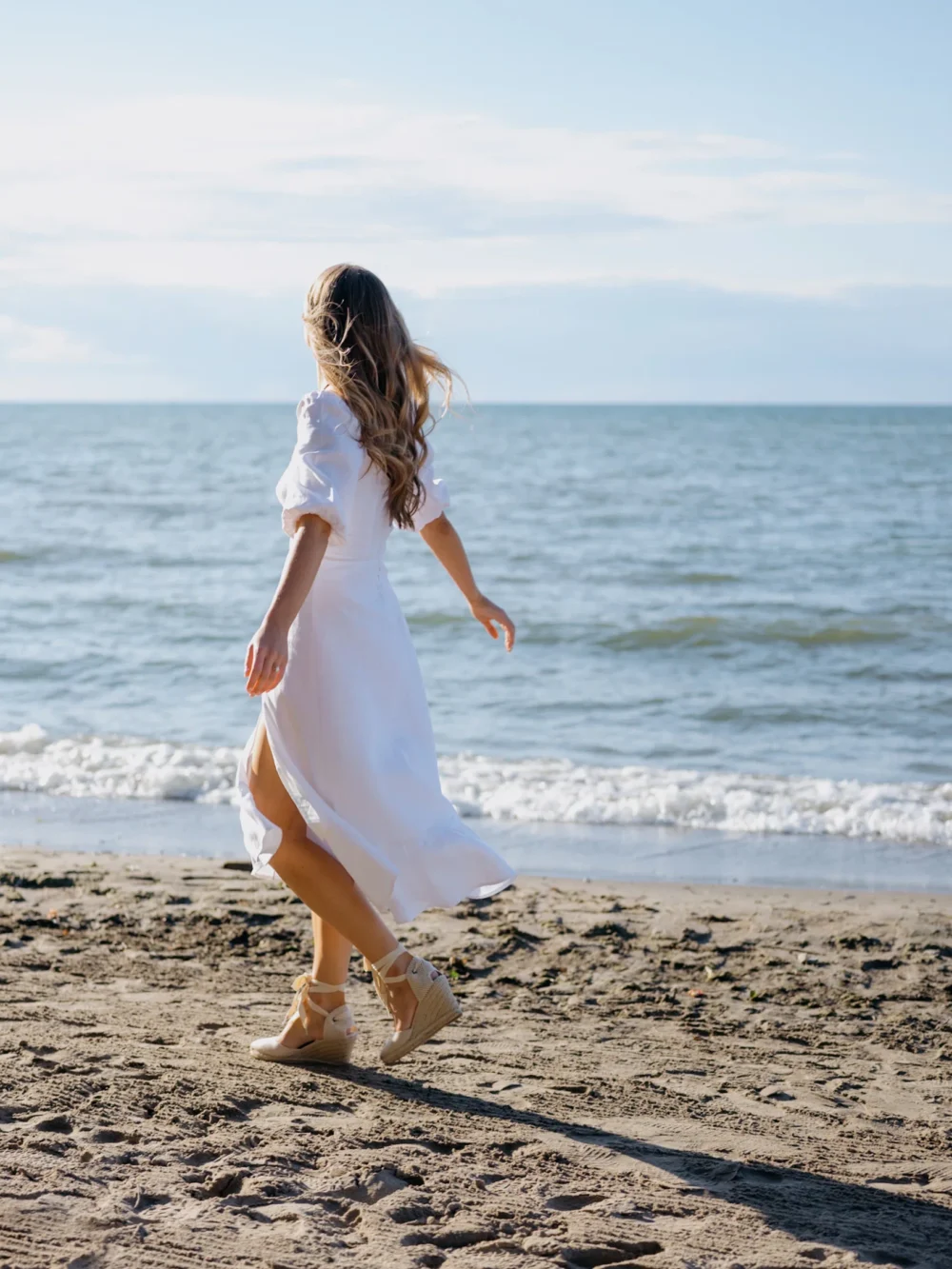 Bride by the lake in Columbia, SC for her engagement session