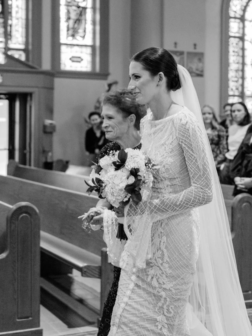 Wedding ceremony at Holy Rosary Church in Little Italy, Ohio