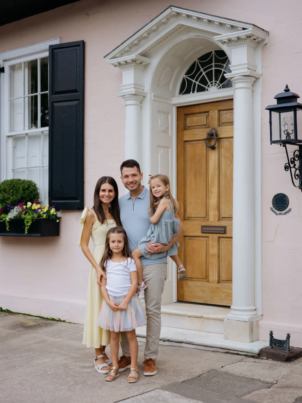 Family portrait in Charleston, SC