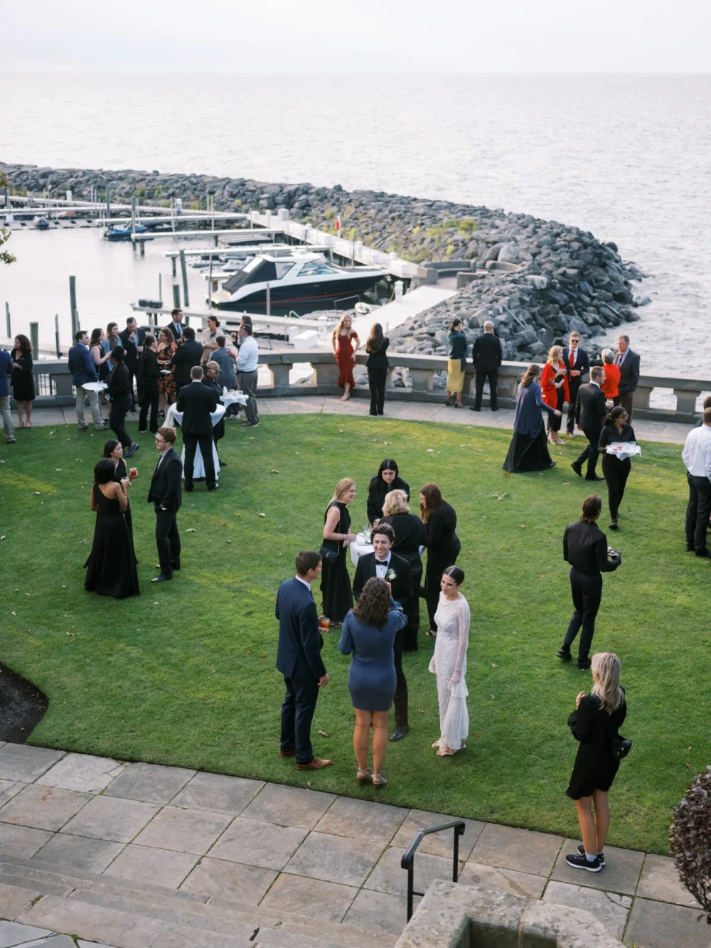 Shoreby Club cocktail hour on the patio in Cleveland, OH