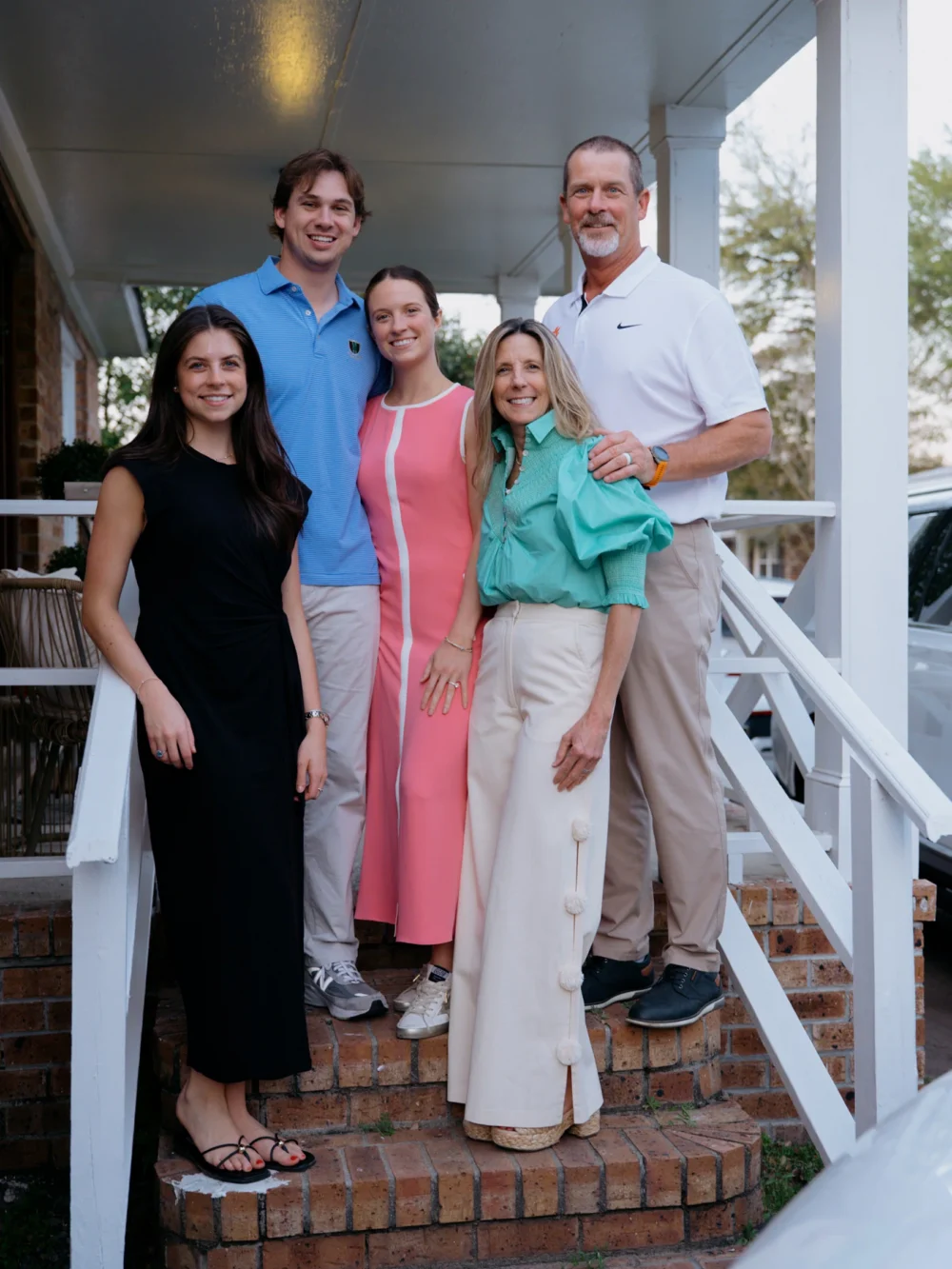family photo after proposal Charleston SC