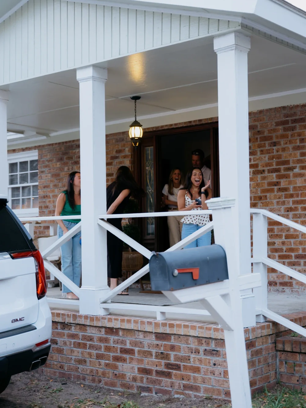 family celebration after proposal Charleston SC