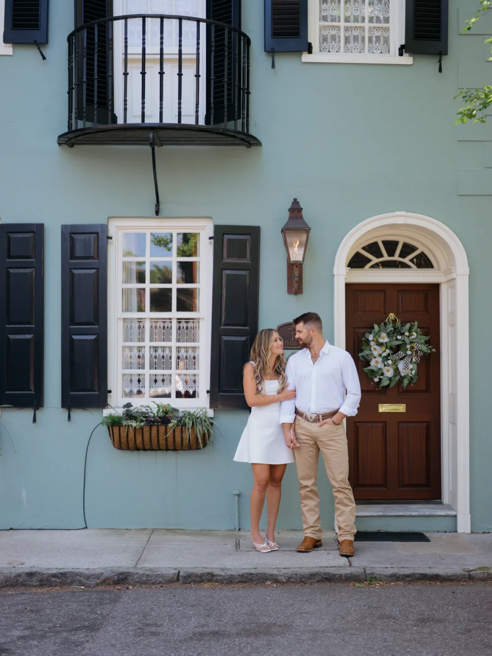 Romantic engagement photos in Charleston South Carolina