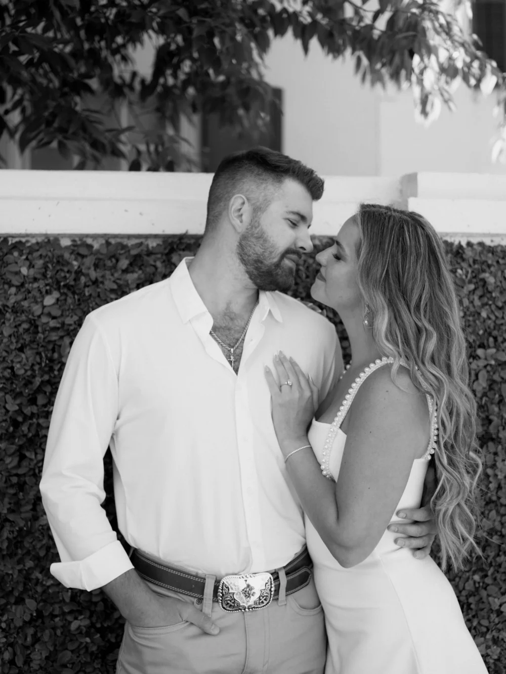 Romantic engagement photos in Charleston South Carolina