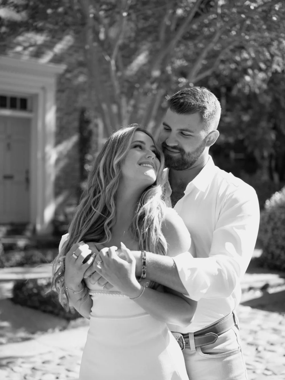 Romantic engagement photos in Charleston South Carolina