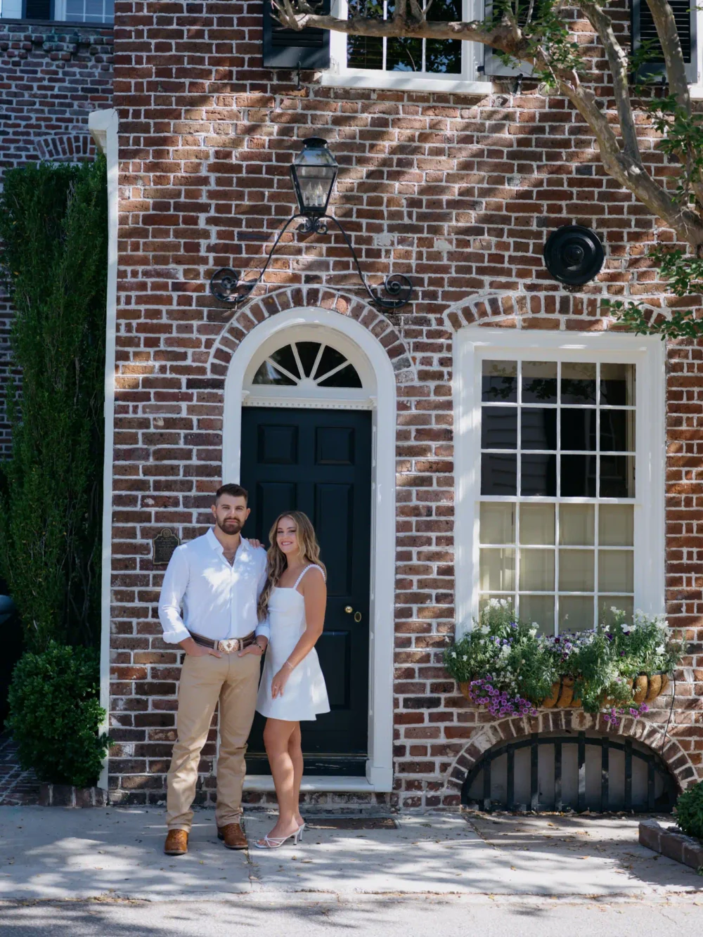 Romantic engagement photos in Charleston South Carolina