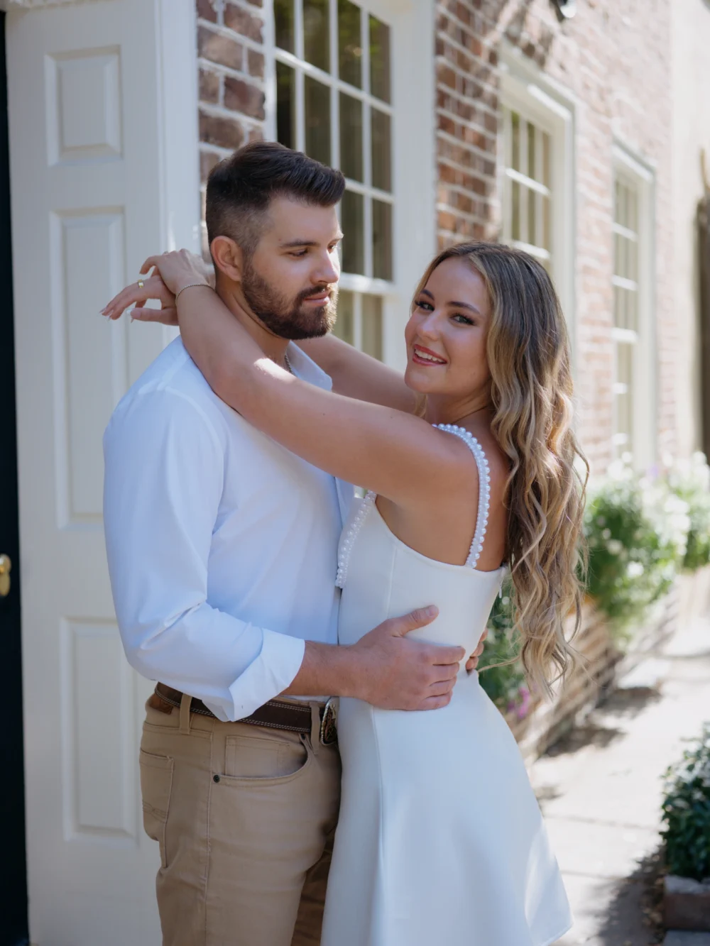 Romantic engagement photos in Charleston South Carolina