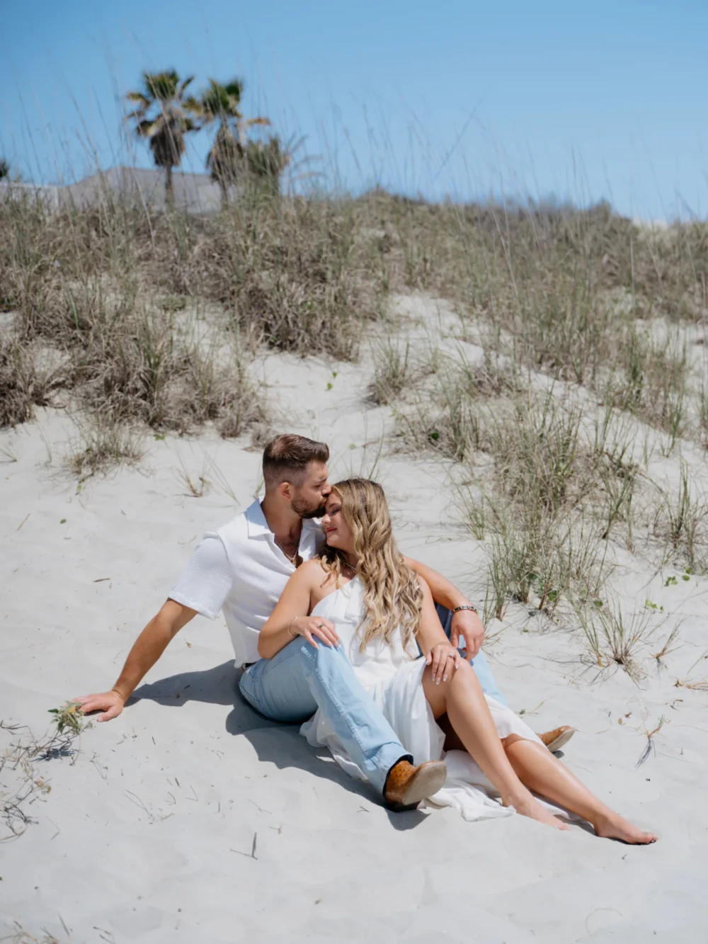 Emily and Parker during Isle of Palms engagement session