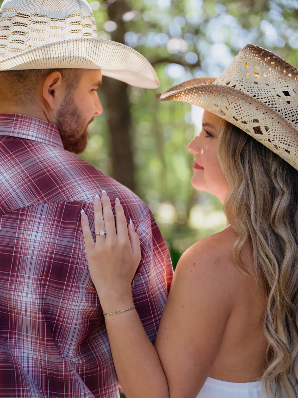 Couple at Hampton Park engagement session in Charleston South Carolina