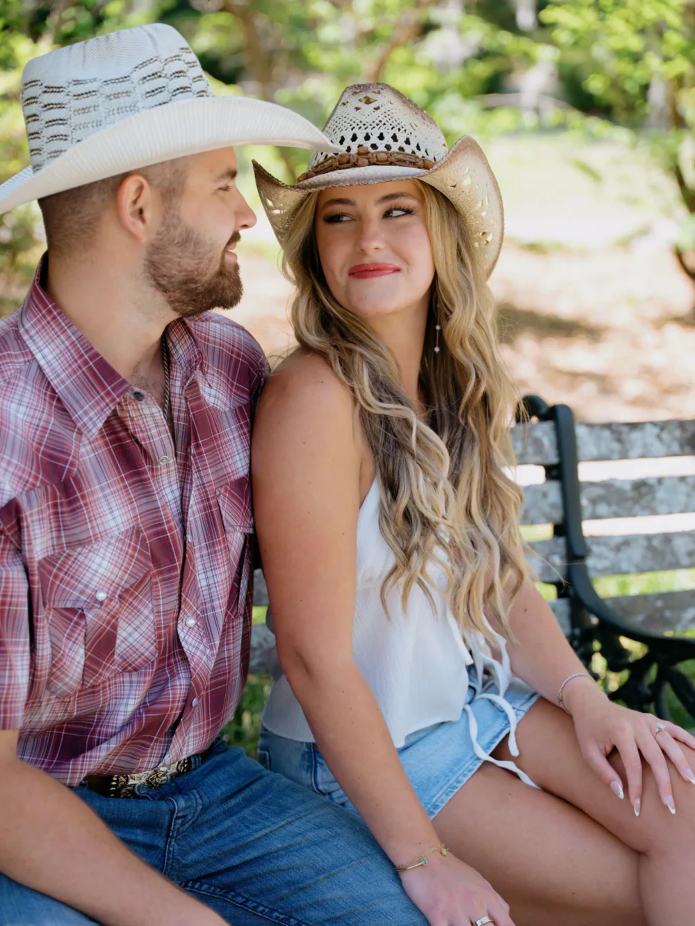 Couple at Hampton Park engagement session in Charleston South Carolina